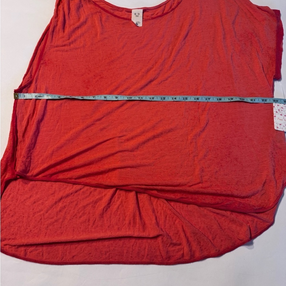 Free People Pluto One Shoulder Tee Shirt Knot Single Sleeve Boho Small NWT New - Picture 5 of 7